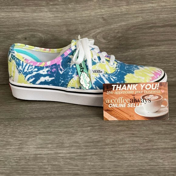 Vans Comfycush Authentic Tie-Dye Orchid White Multicolor Women's NWT - Picture 4 of 9